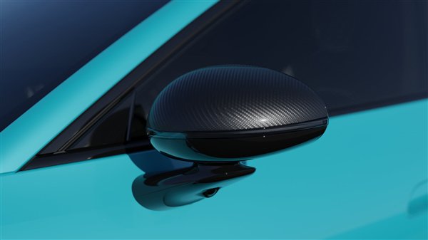 小米汽车SU7后视镜可选碳纤维版 一体化质感拉满